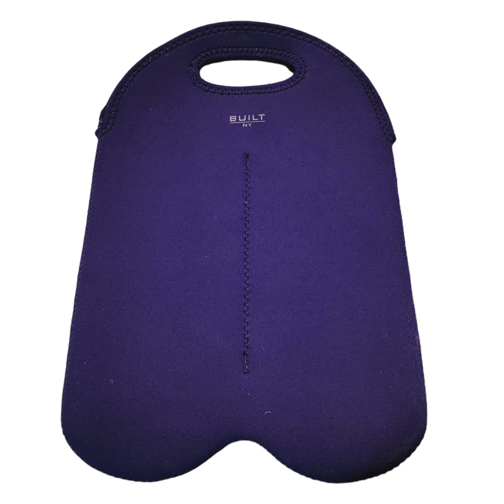 Built Navy Blue Neoprene Bottle Cooler Wine Hand Held Protective Sleeve Cover